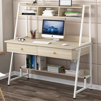 Bureau d'ordinateur Ménage Bureau Étagère Table Combinée Table En Bois Massif Junior Collège Étudiant Bureau