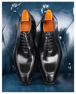 Chaussures habillées formelles en cuir véritable haut de gamme pour hommes, chaussures de bureau, chaussures Oxford antidérapantes - Product Image 5