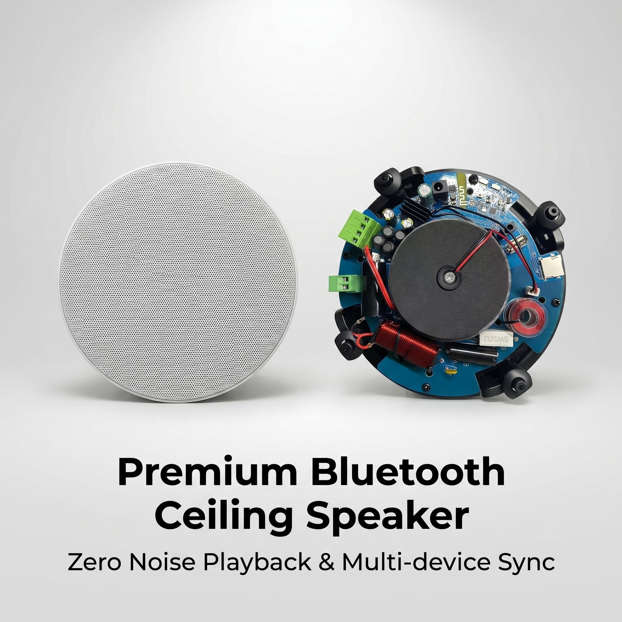 Zhiku High Quality 5.25 Inch Wireless Ceiling Speaker Active ceiling-mounted speaker · image 2