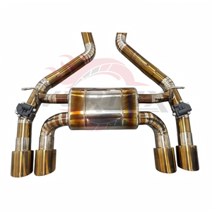 Système d'échappement Vortex à longueur égale compatible F80 M3 F82 M4 S55 3.0T Performance Racing Valvetronic Catback avec silencieux et tuyau coupé en forme de pie - Product Image 3