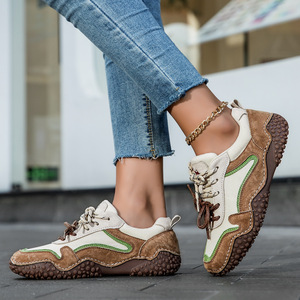 Chaussures décontractées d'extérieur pour hommes et femmes, taille 46, best-seller, adaptées à l'automne et à l'hiver, avec maille respirante et cuir véritable - Product Image 3