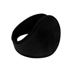 Winter Earmuffs Black Fleece Lined For Sports And Skiing Adult Use - Product Image 1
