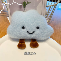 Porte-clés en peluche mignon, breloque de sac de poupée avec porte-clés, sac à dos, accessoires, cadeau pour filles
