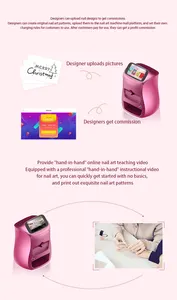Innovativa potente funzione fai da te 10s Yingmei dipinto Nail Machine Nail Printer Art Mini Nail Printer prezzo di fabbrica per uso salone
