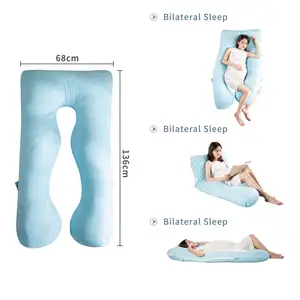 Multi-functional Pregnant Women Pillow Waist Side Sleeping Feeding Organic Body Pillow