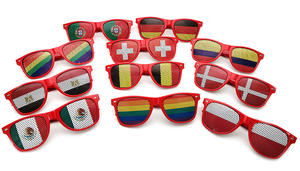 Nouvelles lunettes de soleil unisexes style drapeau pour femmes et hommes, montures décoratives pour fêtes, 42 pays, lunettes de soleil - Product Image 2