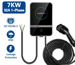 Stazioni di ricarica per auto elettriche tipo 2 Ev caricabatterie Wallbox Ac veicolo elettrico pila di ricarica 7kw 11kw 22kw con app wifi