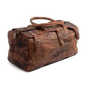 Stylish Genuine Leather Duffle <b>Bag</b> With Durable Handles Secure <b>Zip</b> Closure Large <b>Storage</b> Travel <b>Bag</b> For Gym Sports Weekend Trips - Product Image 6