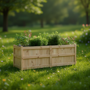 Fioriera da Giardino in Legno di Pino Massiccio 54.1x19.7x19.7 Vasi e Fioriere per Esterni - Product Image 2