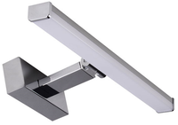 AC 220V 8W boîtier en aluminium moderne chrome poli applique murale rotative pour salle de bain mur monté en Surface miroir lampes IP44