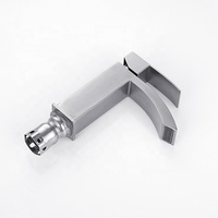 Robinet de lavabo de salle de bain en acier inoxydable Hansa Latrava, robinet de lavabo de salle de bain à trou unique, eau chaude et froide