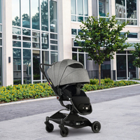 Poussette Bébé 4-en-1 de Luxe Haute Qualité, Multifonctionnelle, Rotation à 360 Degrés, pour Voyage
