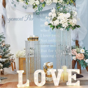 Pha Lê Hoa cưới đứng thanh lịch Bảng trang trí cho khách sạn bên và tiệc hoàn hảo trung tâm đám cưới - Product Image 3