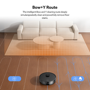 Robot Vacuum QT20 Suction 3000Pa Strong Suction LDS Mapping WiFi App Control Wet & <b>Dry</b> Brushless Motor for Home Cleaning - Product Image 3