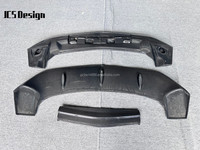 Kit carrosserie large en fibre de carbone sèche style 1016 pour Lamborghini Urus 2018-2023, comprenant lèvre avant, extensions d'ailes et diffuseur arrière
