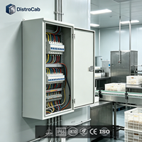 Boîtier Rittal IP66 IK10 résistant aux chocs avec boîte de commande interne pour usine de transformation alimentaire DistroCab EB