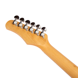 Gecko hot chất lượng dây <span class=keywords><strong>c</strong></span>ụ OEM guitarra electrica kim loại màu đỏ Maple Neck rắn Basswood <span class=keywords><strong>c</strong></span>ơ thể SSS ST guitar điện - Product Image 5