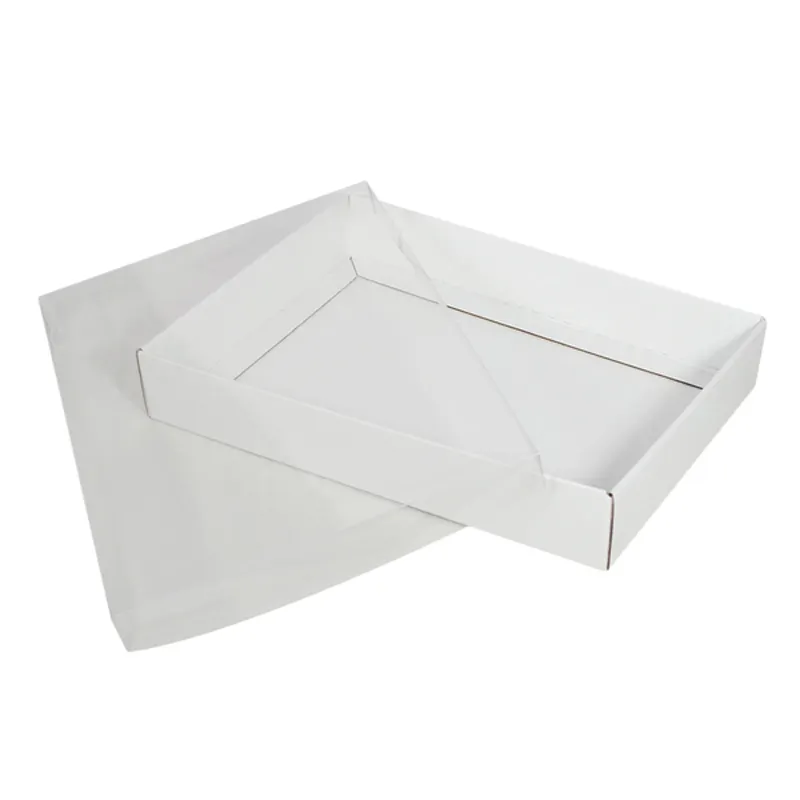 Groothandel Op Maat Lege Deksel En Basisverpakking Luxe Dozen Wit Opvouwbaar Papier Kerstcadeaudoos Met Deksel