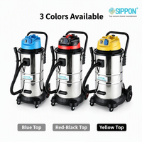 Aspirateur industriel humide et sec de type réservoir de 50 L avec filtre à air ultra fin, accessoires complets, compatible OEM pour usage commercial