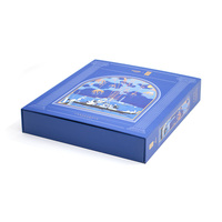 Kit de boîte-cadeau en carton magnétique de luxe étui de bouteille de parfum cosmétique recyclé avec doublure en éponge et insert en mousse