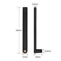 Router WiFi de Doble Banda 2.4GHz 5.8GHz, Antena con Interfaz Roscada, 12dBi de Alta Ganancia, Omni Rubber Duck para AP, Cámara, OEM Personalizado