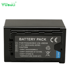 Batterie de caméscope Li-ion de remplacement VW-VBD58 7.2V 5800mAh 42Wh pour caméra vidéo portable Panasonic AG-VX10 PV100 <span class=keywords><strong>UX180</strong></span> - Product Image 1