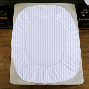 <span class=keywords><strong>Luxe</strong></span> 100% coton 1cm/3cm Satin rayure housse <span class=keywords><strong>de</strong></span> couette ensemble reine et roi tailles <span class=keywords><strong>hôtel</strong></span> <span class=keywords><strong>literie</strong></span> pour un usage domestique - Product Image 3