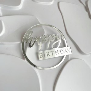 New Arrival Ins phong cách hạnh phúc bánh sinh nhật bên Acrylic bánh trang trí kỷ niệm hạnh phúc bánh Topper cho Đảng hoa trang trí - Product Image 5