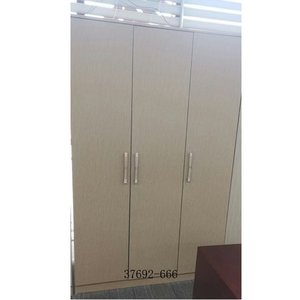 Modern Minimalist Wardrobe <b>Cabinet</b> with Drawers Flat Panel Hinged Doors MDF Material Freestanding <b>Bedroom</b> Furniture 37692-2063 - Product Image 4