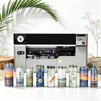Printer UV Inkjet Kecepatan Tinggi dengan Printhead Epson untuk Logam Keramik Plastik Kaca Botol Air Tumbler Garansi 1 Tahun