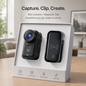 LOGO Thumb Sports <b>Camera</b> 1280x720P 1/2.7 Sensor With Clip And Lanyard Black Plastic Modern Design - Product Image 3