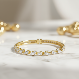 Pulsera Xlion con Cristales Dorados y Diamantes de Imitación, Joyería de Fiesta para Mujer, Accesorio de Moda - Product Image 2