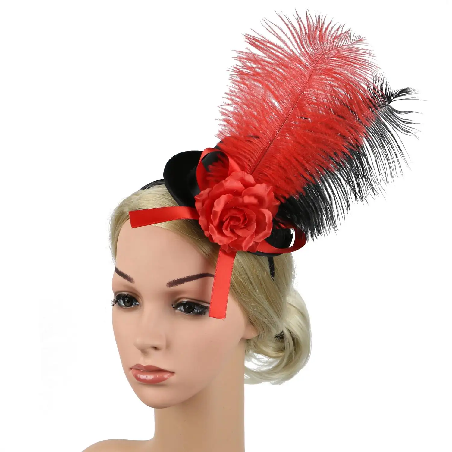 Hy 2401 Erxi Nieuwe Feestbal Hoge Hoed Jockey Club Viering Hoofdtooi Hoofdband Bloem Haaraccessoires