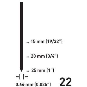 FERVI - 0588/625 Headless pins (10000 pcs.) - EAN 8012667206772 <b>BRADS</b>, PINS AND NAILS METAL STAPLES - Product Image 1