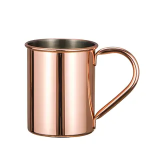 Mug en acier inoxydable 304 à forme cylindrique, Mug Moscow Julie Mule, capacité de 420 ml, mug à <span class=keywords><strong>bière</strong></span> pour la Russie, Krusovice, <span class=keywords><strong>Warsteiner</strong></span> - Product Image 1
