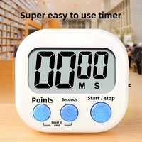 Digitaler Küchentimer für 99 Minuten Kochzeit-Countdown mit Magnetfunktion, Benutzerfreundlicher Wecker mit Ständer