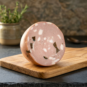 MORTADELLA à la TRUFFLE, Saucisson italien à la viande de porc, en boîte sous vide, faible teneur en sucre, Fabriqué en Italie, ÉTIQUETTE PRIVÉE, LOGO PERSONNALISABLE - Product Image 2