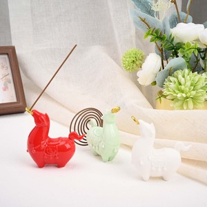 Quemador de incienso creativo de cerámica con diseño de adornos y la inscripción '<span class=keywords><strong>Money</strong></span> Coming Soon', bonito soporte de incienso con temática del año del caballo, regalo, soporte de incienso para interiores del hogar - Product Image 4