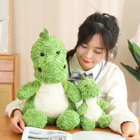 Peluche de dinosaure personnalisé, jouet Super doux, Adorable, vert, Dragon, cadeaux pour enfants, 23cm, 35cm, 45cm, vente en gros