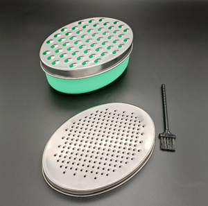 Râpe à fromage zesteur d'agrumes et de citron avec récipient de stockage des aliments et couvercle-Parfait pour les fromages durs au parmesan ou au cheddar doux, le gingembre - Product Image 5