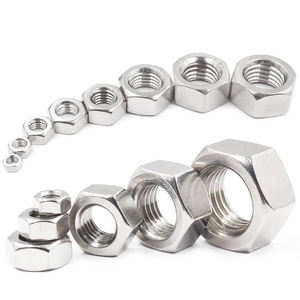 Nhà Máy Bán buôn SS304 thép không gỉ ANSI tiêu chuẩn Hex hạt cường độ cao M8 M12 M16 M20 M24 M30 ốc vít lục giác hạt - Product Image 1