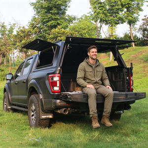 หลังคาแคมป์เปอร์อะลูมิเนียมอัลลอยสำหรับรถกระบะ กันน้ำ 4x4 พร้อมหน้าต่างด้านข้างแบบล็อคได้ สำหรับตั้งแคมป์กลางแจ้งและเดินทางแบบออฟโรด - Product Image 6