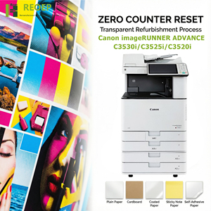 REOEP Photocopieur A3 d'occasion reconditionné d'origine, sortie couleur, impression à basse vitesse, impression/copie/scan, Japon C3520 - Product Image 1