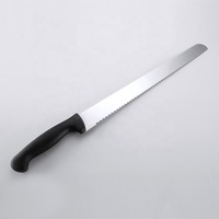 AMSZL Couteau à toast dentelé de haute qualité de 16 pouces Outil de cuisine en métal à faible coût avec poignée en PP pour le pain et les gâteaux