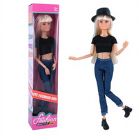 11 inç yaklaşık 30 cm moda bebek kutulu bebek çeşitli çok renkli isteğe bağlı moda pantolon takım elbise kız oyuncak seti tatil doğum günü partisi