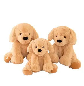 Factory Price Custom 40cm-80cm Cute Doggie Plush Toy Dog Stuffed Animal Throw Plushie Doll Golden Retriever Plush Peluche Toy