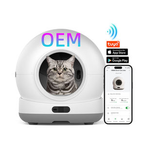 OEM 72L Kitty Katzen toilette Selbst reinigende geruchs freie Lösung Tuya App Smart Katzen toilette Toiletten roboter Selbst reinigende Katzen toiletten - Product Image 1