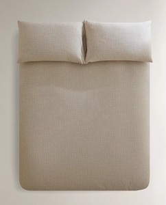 Ensemble de housse de couette à petit motif quadrillé, housse de couette en coton, literie, housse de couette de haute qualité, motif géométrique, ensemble de housses de couette personnalisées - Product Image 4