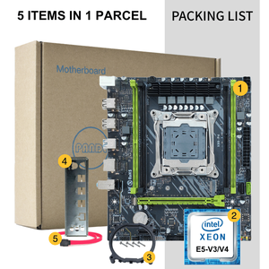 Nouvelle carte mère PANDL X99-P4 pour PC de bureau, kit carte mère Intel <span class=keywords><strong>Xeon</strong></span> E5 2620 V4 X99 avec 4 canaux de mémoire DDR4 ECC, nouveau produit - Product Image 6
