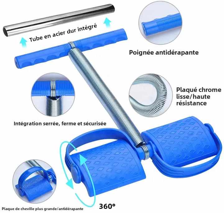 Bande de résistance SP pour entraîneur de corde de Tension, pédale d'étirement de la taille, du bras et des jambes, corde de Tension assis, bande de traction à ressort